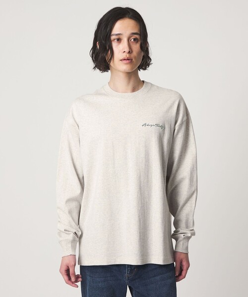 あーいえーページ A DAY IN THE LIFE tシャツ ワンポイントロゴ ワイド カットソー「A