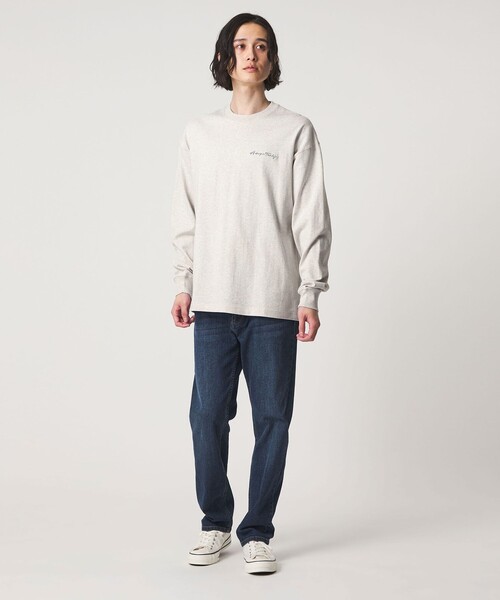 A DAY IN THE LIFE tシャツ ワンポイントロゴ ワイド カットソー「A