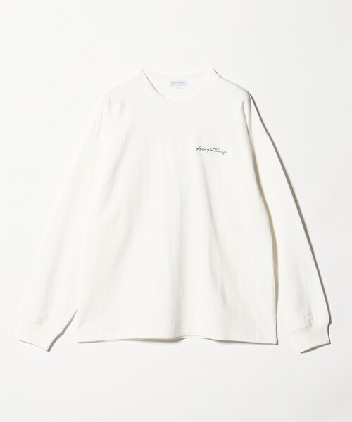 A DAY IN THE LIFE tシャツ ワンポイントロゴ ワイド カットソー「A