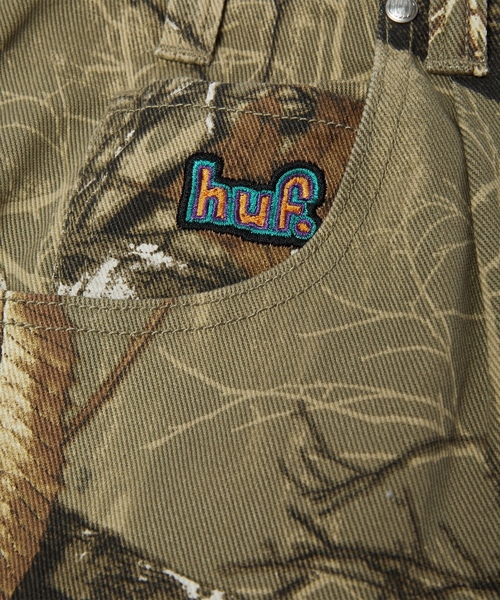 「HUF」 デニムパンツ 30inch グリーン メンズの画像