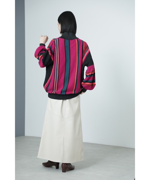 「Mirror Mirror on the wall」 長袖ニット ONE SIZE ブラック レディース_画像3