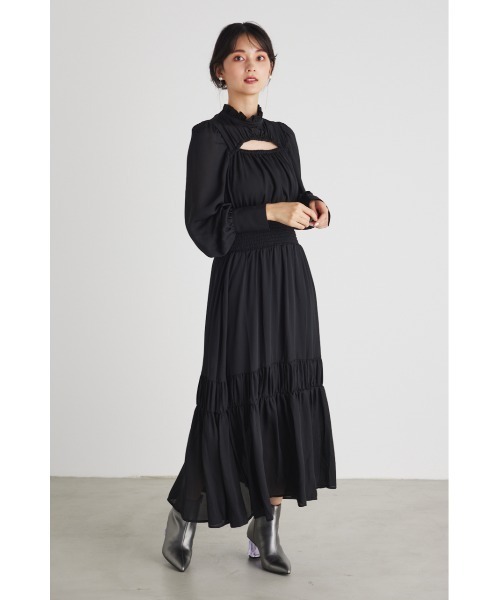 「rienda」 長袖ワンピース SMALL ブルー系その他 レディース_画像5