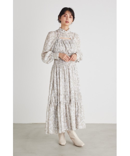 「rienda」 長袖ワンピース SMALL ブルー系その他 レディース_画像6