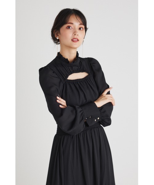 「rienda」 長袖ワンピース SMALL ブルー系その他 レディース_画像8