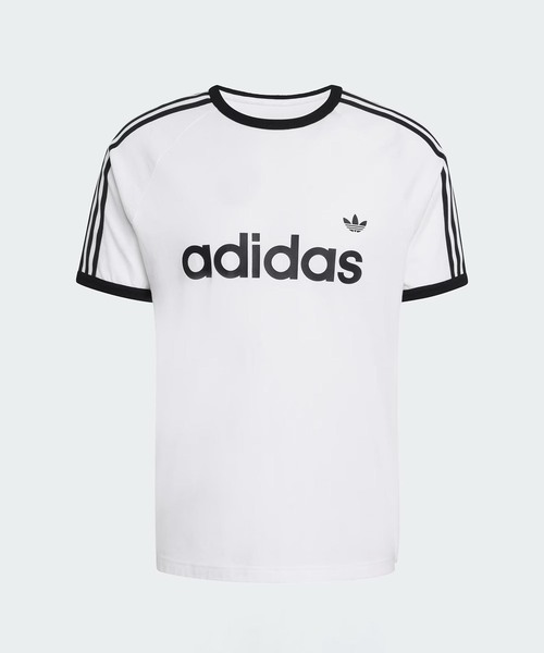 S【新品/即日発送OK】adidas オリジナルス レディース Tシャツ3 白 adidas（アディダス） tシャツ THREE STRIPES オーバーサイズ バック
