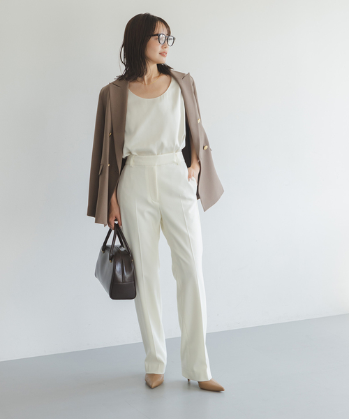 「NOBLE」 パンツ 38 ベージュ レディース_9