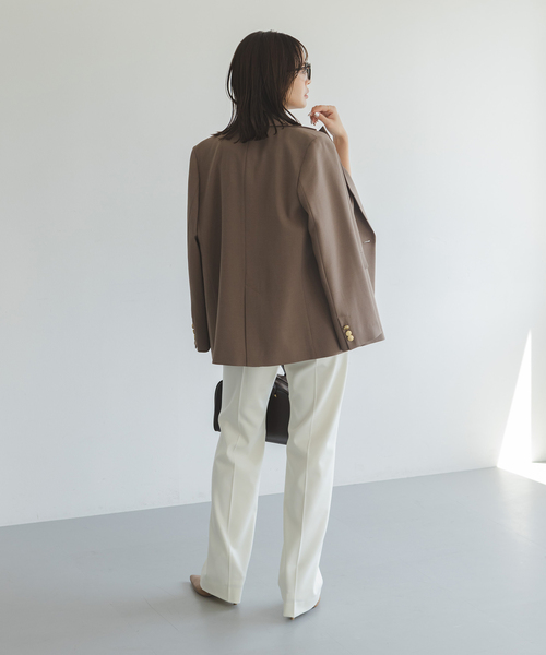 「NOBLE」 パンツ 38 ベージュ レディース_11