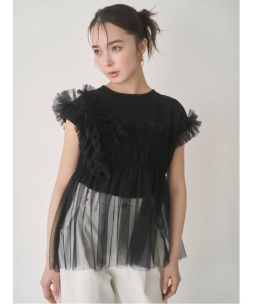 「SNIDEL」 デニムパンツ 1 ブラック レディース_画像5