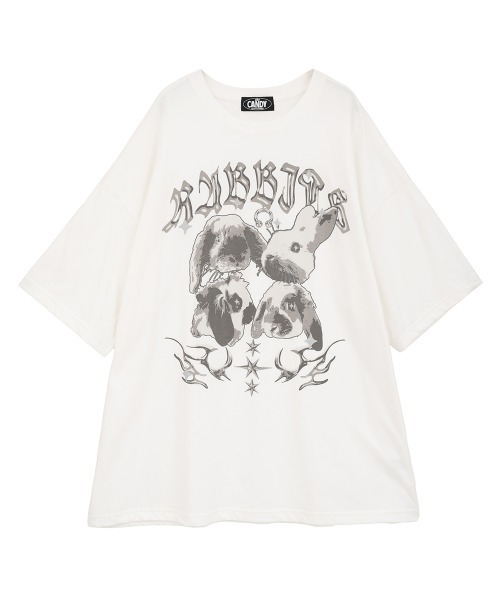 Candy Stripper（キャンディーストリッパー） tシャツ BUNNIES METAL