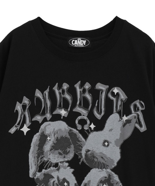 Candy Stripper（キャンディーストリッパー） tシャツ BUNNIES METAL
