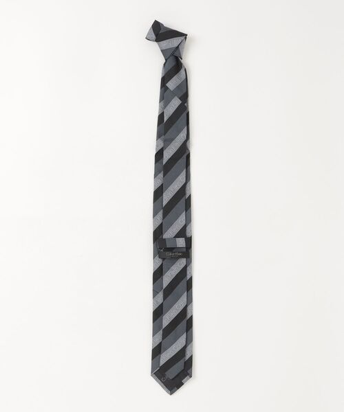 新品 カルバン クライン   ネクタイ シルク グレー Calvin Klein（カルバン・クライン） ネクタイ - グレー メンズ
