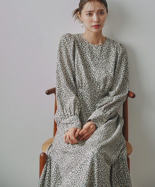 「N.（N. Natural Beauty Basic）」 長袖ワンピース SMALL ブルー系その他 レディース_画像2