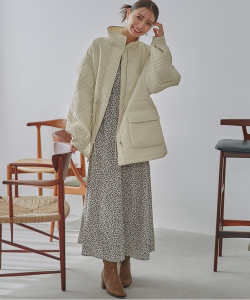 「N.（N. Natural Beauty Basic）」 長袖ワンピース SMALL ブルー系その他 レディース_画像3