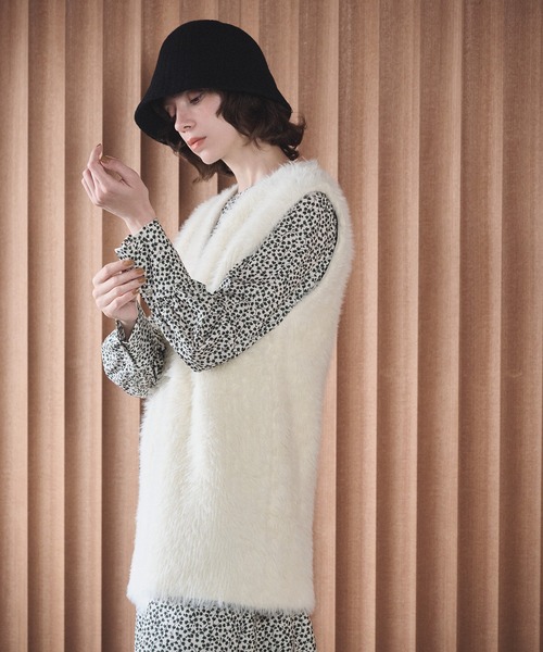 「N.（N. Natural Beauty Basic）」 長袖ワンピース SMALL ブルー系その他 レディース_画像5