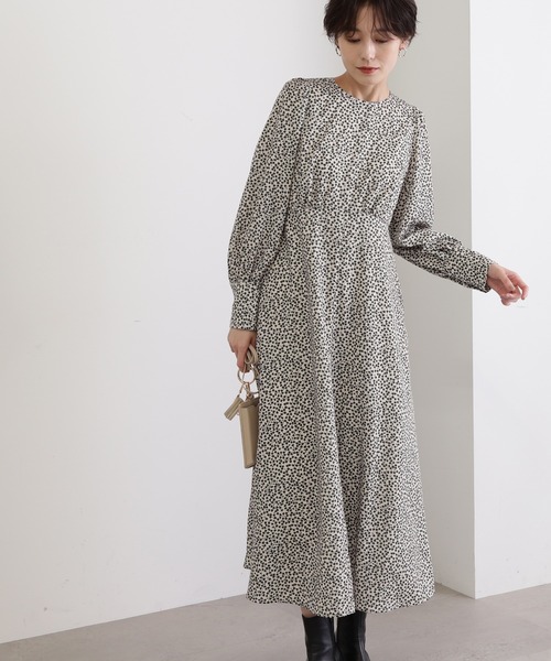 「N.（N. Natural Beauty Basic）」 長袖ワンピース SMALL ブルー系その他 レディース_画像6