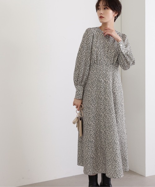 「N.（N. Natural Beauty Basic）」 長袖ワンピース SMALL ブルー系その他 レディース_画像7
