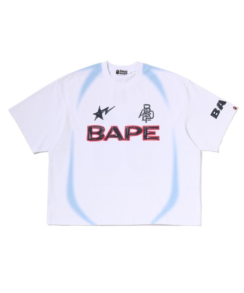tシャツ HEAVY WASH HAND DRAW FOOTBALL MULTI LOGO RELAXED FIT TEE メンズ レディースの画像