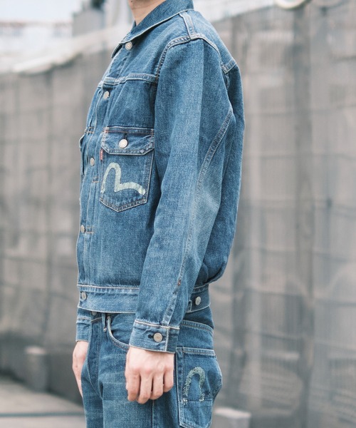 デニムジャケット gジャン  EVISU MIJ TIGER  PRESHRUNK DENIM  JACKET メンズの画像