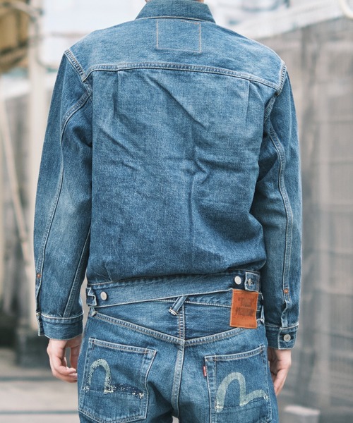 デニムジャケット gジャン  EVISU MIJ TIGER  PRESHRUNK DENIM  JACKET メンズの画像