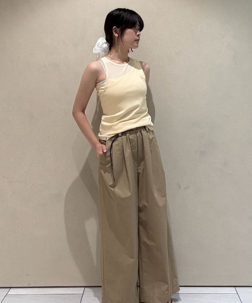 MIESROHE（ミースロエ） タンクトップ ノースリーブ カップイン