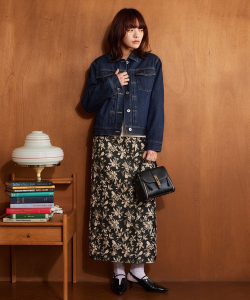 「mysty woman」 デニムジャケット FREE ブルー レディース_画像6