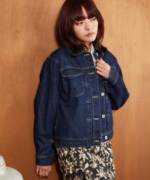 「mysty woman」 デニムジャケット FREE ブルー レディース_画像7