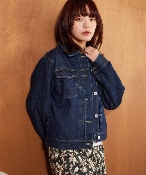 「mysty woman」 デニムジャケット FREE ブルー レディース_画像8