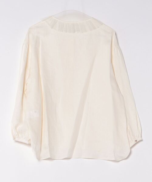 「haupia」 長袖ブラウス MEDIUM ネイビー レディース_画像2