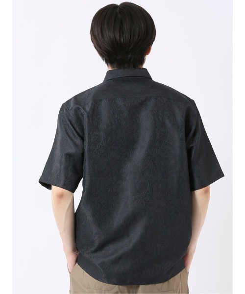 TAKA-Q（タカキュー） シャツ 半袖 シャツ メンズ 半袖 ペイズリー