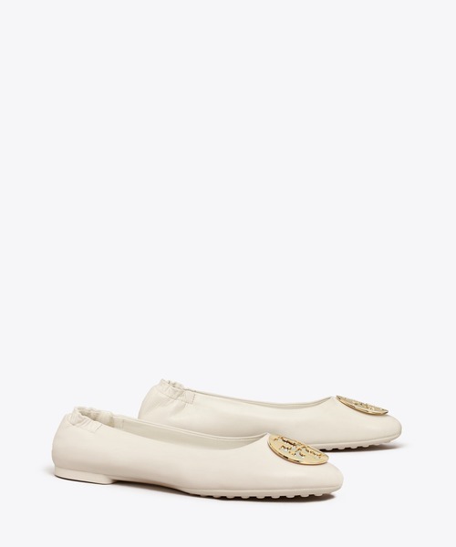 Tory Burch フラット パンプス 白US8M 約 25cm 超美品 TORY BURCH（トリーバーチ） フラットパンプス 7 アイボリー