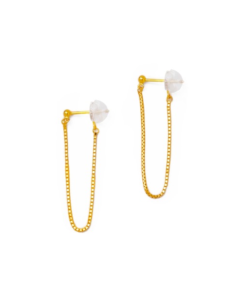 ピアス 「les bonbon」K18 amour drape pierce/アムール ドレープ ピアス レディースの画像