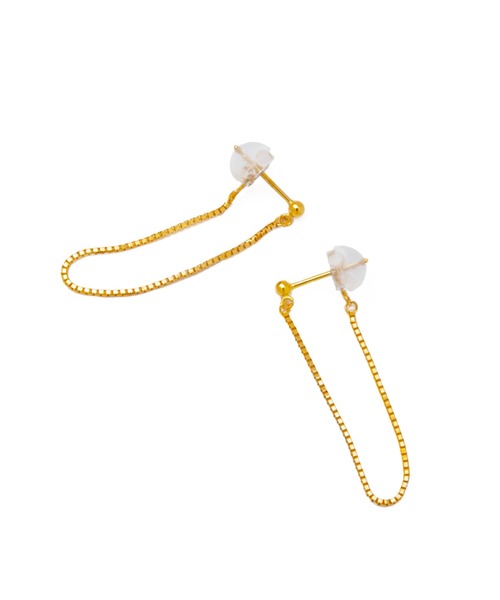 ピアス 「les bonbon」K18 amour drape pierce/アムール ドレープ ピアス レディースの画像