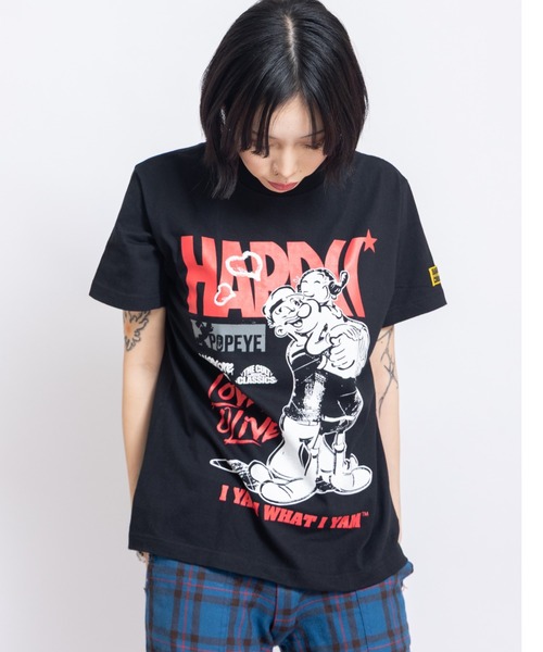 tシャツ ポパイTM＆オリーブ Tシャツ（ニューヨーク・ブラック