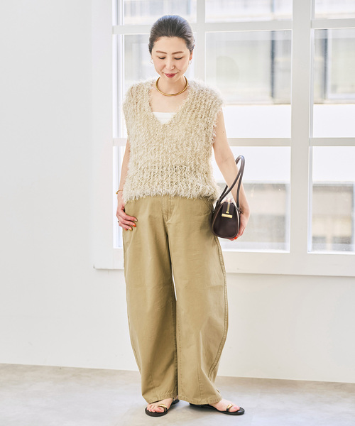 Spick＆Span（スピック アンド スパン） ワイドパンツ チノパン