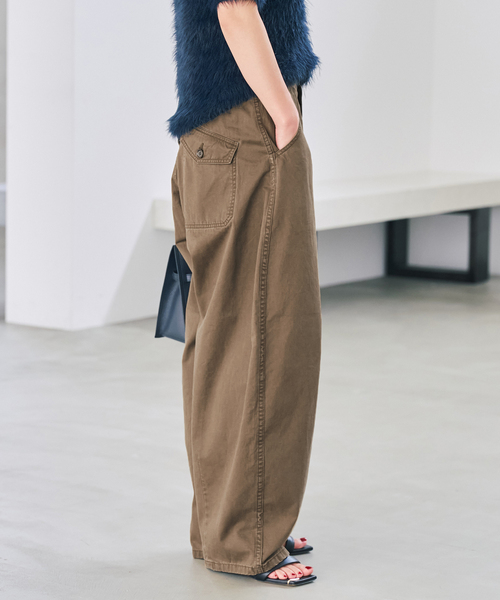 Spick＆Span（スピック アンド スパン） ワイドパンツ チノパン