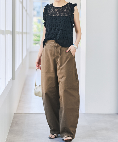 Spick＆Span（スピック アンド スパン） ワイドパンツ チノパン
