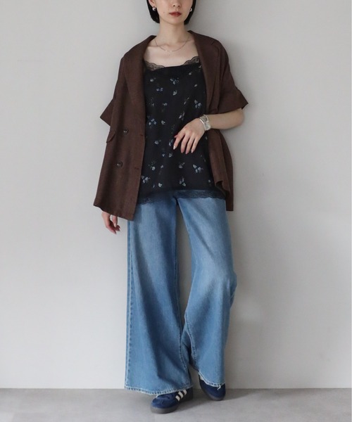 r.（アールドット） キャミソール 花柄 レースキャミソール : ZOZOTOWN
