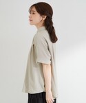 ブラウス シャツ 半袖 「ひんやり/洗濯後しわ...の詳細画像2