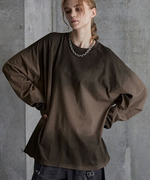 「SERACE」 長袖Tシャツ M ブラック メンズ_画像2