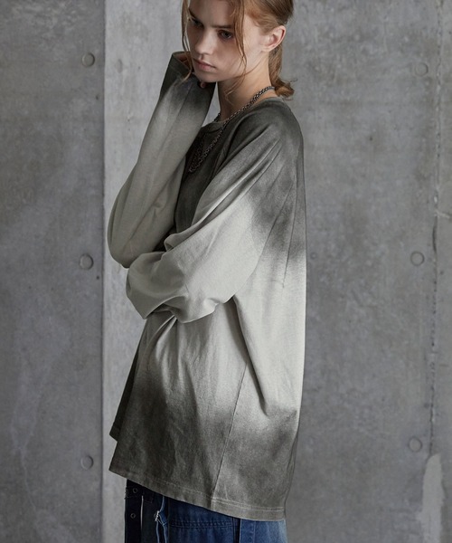 「SERACE」 長袖Tシャツ M ブラック メンズ_画像8