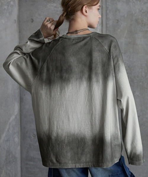 「SERACE」 長袖Tシャツ M ブラック メンズ_画像9