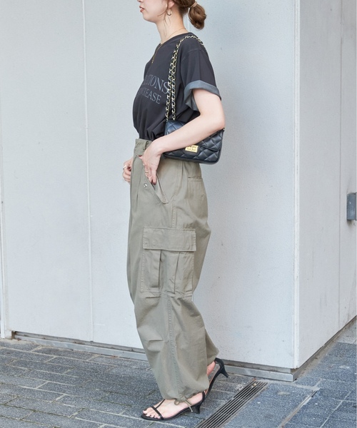 「B.C STOCK」 「Simplicite」半袖Tシャツ FREE ホワイト レディース_画像4