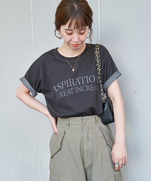 「B.C STOCK」 「Simplicite」半袖Tシャツ FREE ホワイト レディース_画像6
