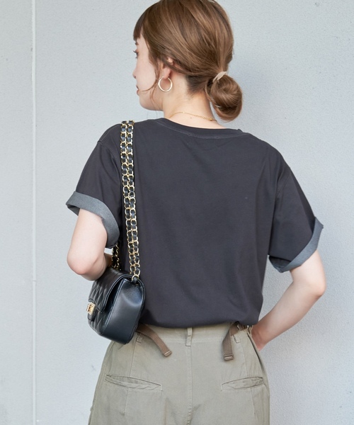 「B.C STOCK」 「Simplicite」半袖Tシャツ FREE ホワイト レディース_画像8