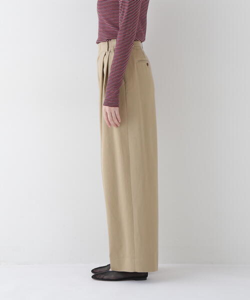 「human woman」 チノパンツ MEDIUM ベージュ レディース_画像6