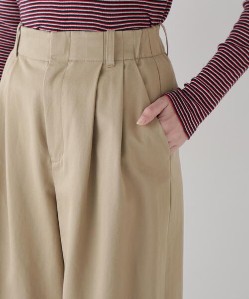 「human woman」 チノパンツ MEDIUM ベージュ レディース_画像8