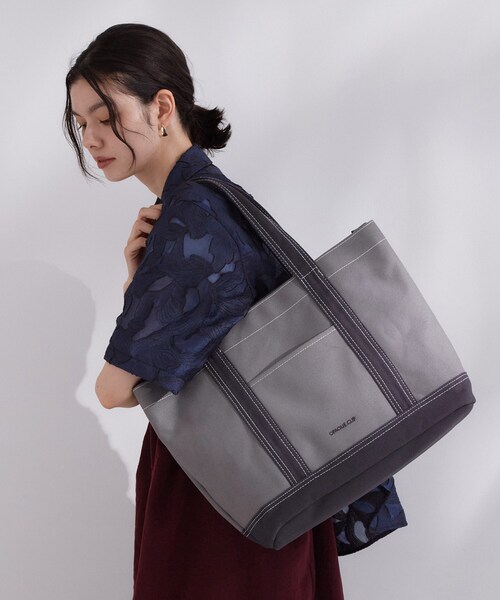 hood ビッグトートバッグ OPAQUE.CLIP（オペークドットクリップ） トートバッグ バイカラーBIG