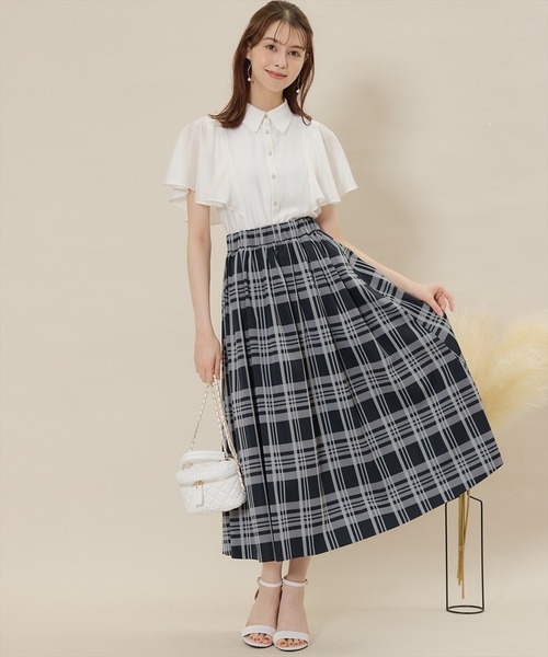 「SWINGLE」 ノースリーブシャツ MEDIUM ベージュ レディース_画像5