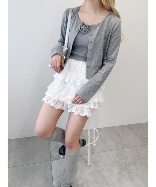 「WC」 キュロット FREE ホワイト レディース_画像9