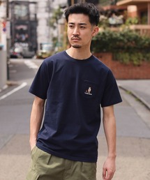 BEAMS HEART tシャツ 「ユニセックス」タキビ ベアー ポケット T